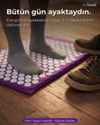 Lumi Mat Akupresür Matı Seti: Dikenli Mat + Boyun Yastığı + Taşıma Çantası