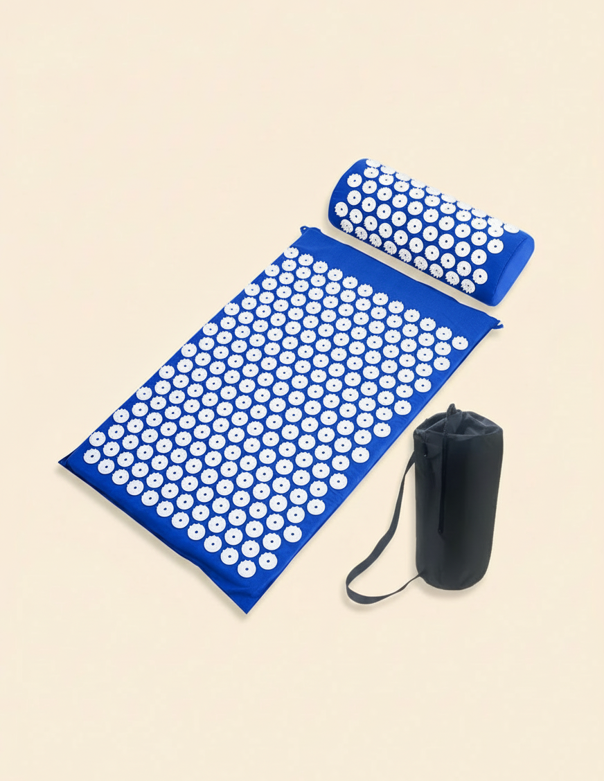 Lumi Mat Akupresür Matı Seti: Dikenli Mat + Boyun Yastığı + Taşıma Çantası