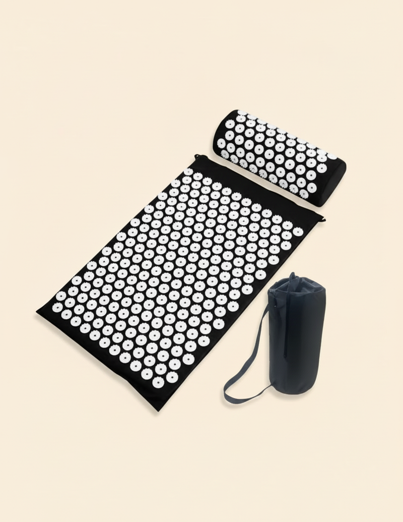 Lumi Mat Akupresür Matı Seti: Dikenli Mat + Boyun Yastığı + Taşıma Çantası